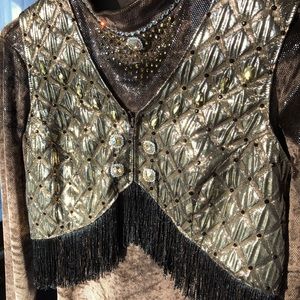 Equine show shirt and vest